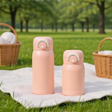 Imagem de Mini garrafa de água isolada, aço inoxidável, garrafas esportivas, copo pequeno, livre de BPA, à prova de vazamento, garrafa de café para bebidas quentes e frias, garrafa isolada para bolsa, escola