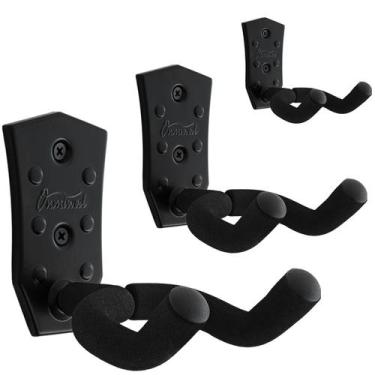 Imagem de Suporte de parede para guitarra Onmiwod, pacote com 3 unidades de meta