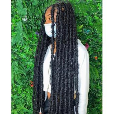 Imagem de Crochet Hair BOHOBABE Butterfly Locs 30 cm, 8 pacotes, pretos