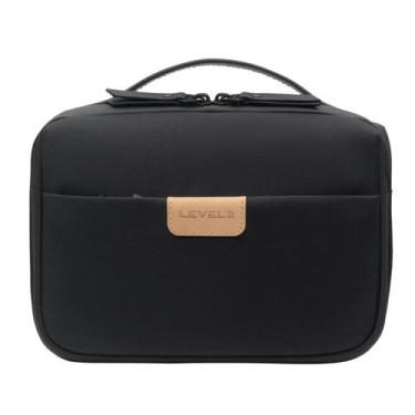 Imagem de Bolsa de higiene de viagem LEVEL8 repelente de água com divisória pret