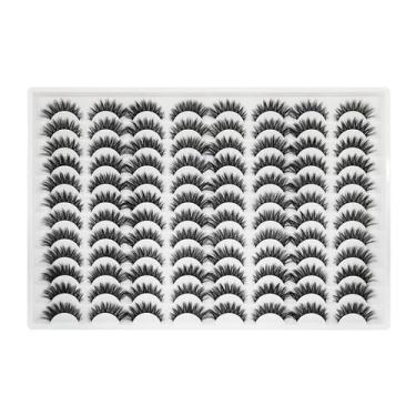 Imagem de Cílios postiços Azenlo Faux Mink Lashes 48 pares de 14 mm 3D