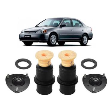Imagem de 2 Kit Coxim Batente Amortecedor Dianteiro Civic 2001 2002