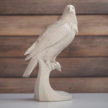 Imagem de ICE ARMOR 28 cm H Estátua de arenito de águia, escultura, ornamento, decoração de casa/quarto, ideias para inauguração de casa, feriados e aniversários, ótima adição colecionável