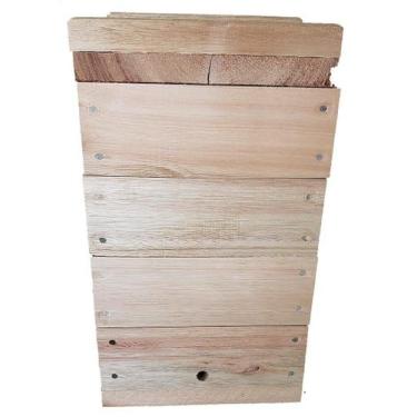 Imagem de Caixa INPA 20x20cm para Abelhas Jataís, Iraís, Manduri, Mandaçaia e Gu