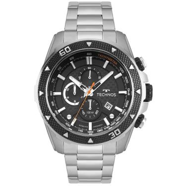 Imagem de Relógio Technos Masculino Ts Carbon Prata - OS1ACB/1P