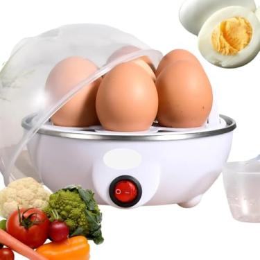 Imagem de Cozedor Elétrico de Ovos e Legumes a Vapor Cozimento Rápido e Saudável Máquina de Cozinhar 7 Ovos 110V Desligamento Automatico Alimentos no Ponto Ideal Cores Sortidas- Linha Prime