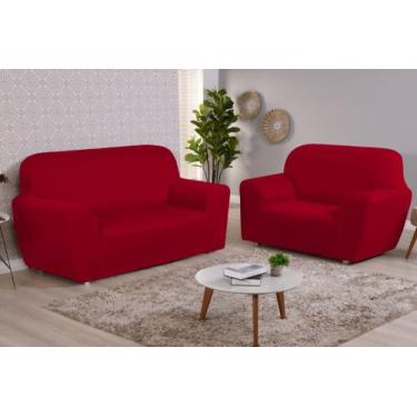 Imagem de Capa Protetora para Sofá Lisa Coladinha 2 e 3 Lugares - aretha enxovai