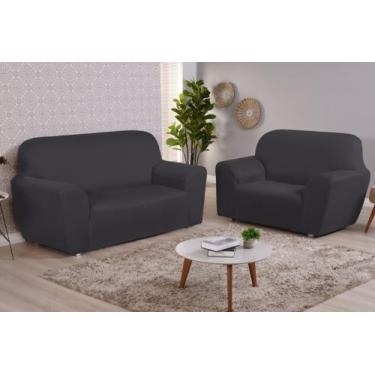 Imagem de Capa Protetora para Sofá Lisa Coladinha 2 e 3 Lugares - aretha enxovai