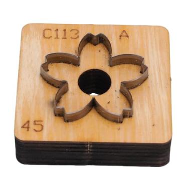 Imagem de Pssopp Cortador de Couro Flor, Molde Perfurador de Aço Carbono para Artesanato Em Couro e Criação de Charme de Bolsa Artesanal (45mm)