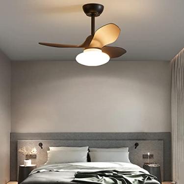 Imagem de Luzes de ventilação, ventilador infantil com ceililight reversível 3 cores controle remoto silencioso ventilador quarto teto teto sala de jantar luz ceilifan com temporizador ventilador lounge com