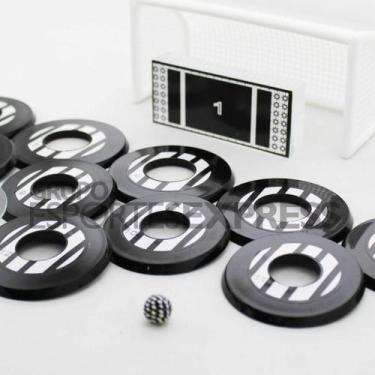 Imagem de Jogo de Futebol de Botão Klopf - Preto e Branco - Cód. 4093