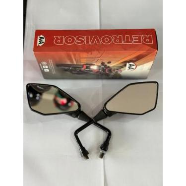 Imagem de Retrovisor Sport Mini Kawasaki Z400 Haste 90 Curto