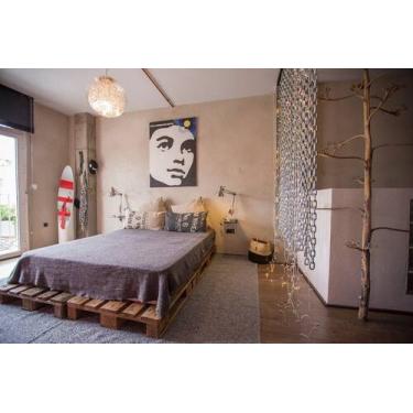 Imagem de Cama Pallet Casal 240x160x15 cm - Design Rústico e Robusto - PALLET SP