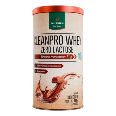 Imagem de Cleanpro Whey Protein Zero Lactose Chocolate Nutrify 450g