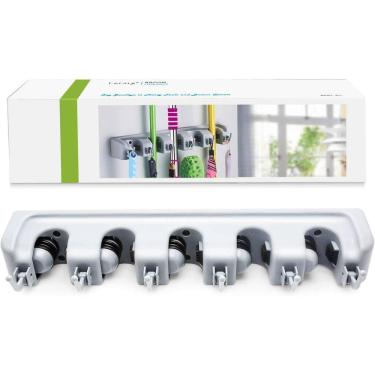 Imagem de Suporte Multiuso 6 Posições Porta Vassouras Ultra Resistente