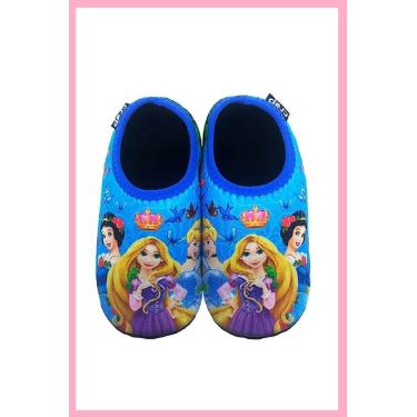 Imagem de Sapatilha Infantil Neoprene Antiderrapante - Rapunzel
