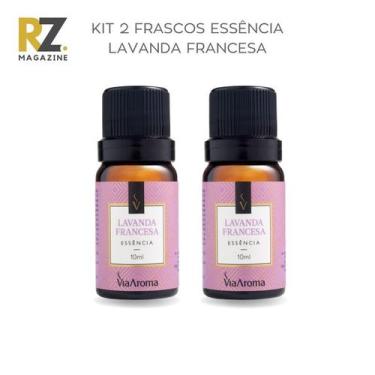Imagem de Kit 2 Essências Lavanda Francesa Via Aroma 10 mL para Aromatizador Elé