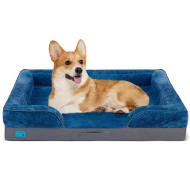 Imagem de Cama de cachorro Viihousiom ortopédica impermeável para cães médios