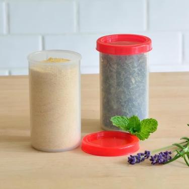 Imagem de Pacote com 2 recipientes para condimentos, recipientes de molho com tampa, recipiente de molho de salada de plástico