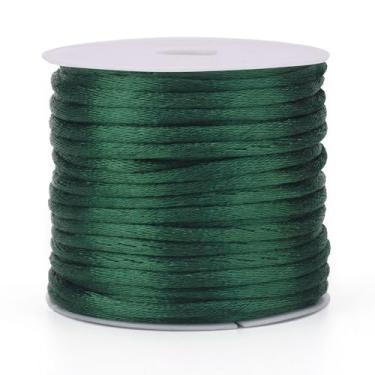 Imagem de Cordão de nylon de 30 m/rolo para pulseiras de 1 mm cordão de seda de cetim para contas de seda para mulheres faça você mesmo pulseiras trançadas da amizade, colar, chaveiro, cordões, joias