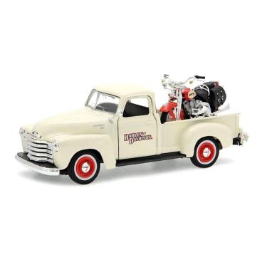 Imagem de Miniatura 1950 Chevy 3100 + Harley H Springer 1:24 Maisto
