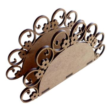 Imagem de 50 Porta Guardanapo Provençal Floral Mesa Festa Mdf