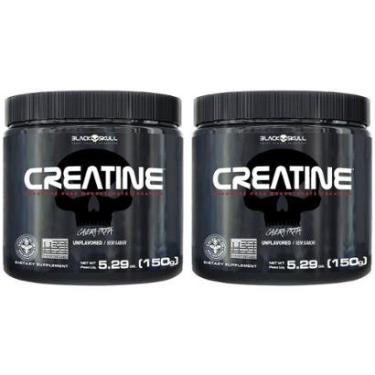 Imagem de Kit Creatina Black Skull em Pó 150g - 2 Unidades-Unissex