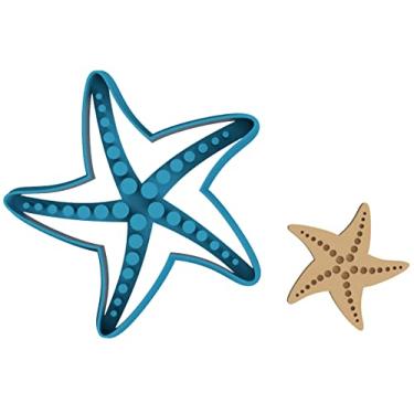 Imagem de Estrela do mar - estrela do mar - equinoderme - habitat marinho - caranguejo - invertebrados - dólares de areia - ouriços do mar - cortador de biscoito de água-viva/biscoito de açúcar/fondant/argila