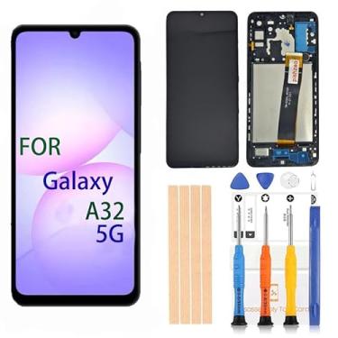 Imagem de Pishzeo Digitalizador LCD OEM de 6,5 polegadas para Samsung Galaxy A32 5G Tela de substituição A326u S326dl A326a Tela sensível ao toque, conjunto de digitalizador Full HD com acessórios completos