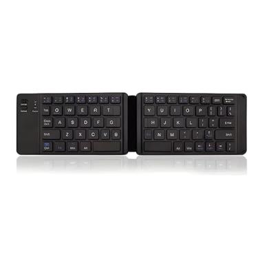 Imagem de Mini Teclado Bluetooth Dobrável JP106 – Sem Fio, Portátil, 67 Teclas, Bateria Recarregável, Compatível com iOS/Android/Windows