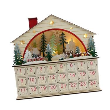 Imagem de Nishiyuenyi Calendário Do Advento de Madeira para Vitrine, Quarto Ou Festa de Natal