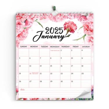 Imagem de Calendário de parede 2025 - janeiro de 2025 - dezembro de 2025, calendário de flores do mês de nascimento de 2025, datas de organização de listas de tarefas, sua escola ou decoração
