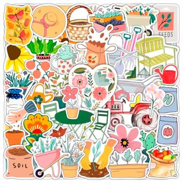 Imagem de 100 adesivos de jardim, adesivos de jardinagem para álbuns, lembrancinhas de festa de jardim, presentes de jardinagem para meninas, construção de jardim de flores para meninas