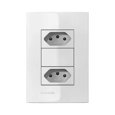 Imagem de Tomada 4x2 Dupla Iris 2p+t 10a Branca A7b10001340184 Soprano