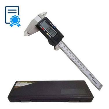 Imagem de Paquímetro Digital 150Mm Inox Com Certificado Rastreável Rbc