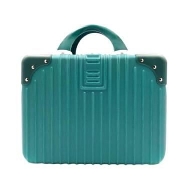 Imagem de Maleta Frasqueira Viagem De Mão Reforçada em Abs Verde - Kingleen