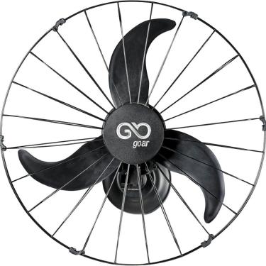 Imagem de Ventilador Oscilante De Parede 60cm Goar Metal Preto 220V
