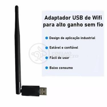 Imagem de Antena Usb 2.0 Receptor De Wifi Wireless 1200Mbps