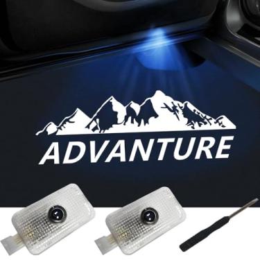 Imagem de ZIFXIS Logotipo de luzes de porta de carro que não desbotam, acessórios de carro compatíveis com Forester Outback Ascent Legacy XV-2 peças