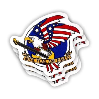 Imagem de (3 peças) Adesivo de bandeira de rocha e águia, frases motivacionais sarcásticas, citação humorística, decalque de vinil para Kindle, laptop, garrafa de água, capacete rígido de telefone, adesivo de