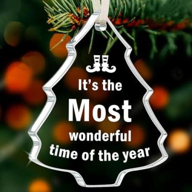 Imagem de Enfeite de Natal 2025 – É a época mais maravilhosa do ano – Enfeite de Natal festivo para decoração de casa, enchimento de meia ou presente secreto de Papai Noel