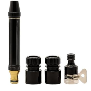 Imagem de Bico para Mangueira de Alta Pressão, Pistola de Água para Lavar Carro, Kit Bico de Mangueira com Engate Rápido, Esguicho Ajustável para Jardim, Jato D'água para Limpeza Externa