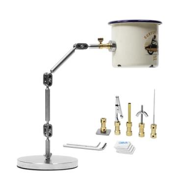 Imagem de Kit de animação stop motion com braço articulado em aço inoxidável para macrofotografia, suporte de fixação para figuras e modelos de argila com 6 conectores (braço de 32 cm)