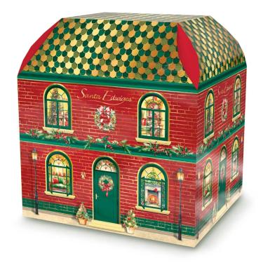 Imagem de Cesta de Natal Sortidos Santa Edwiges 1,91kg Caixa Decorativa com Vinho Chileno