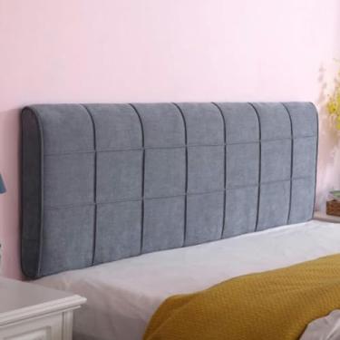 Imagem de Almofada grande para cabeceira de parede, descanso de cama, almofada de leitura, apoio lombar, encosto para dormitório, sofá-cama, beliche, estofado com capa lavável