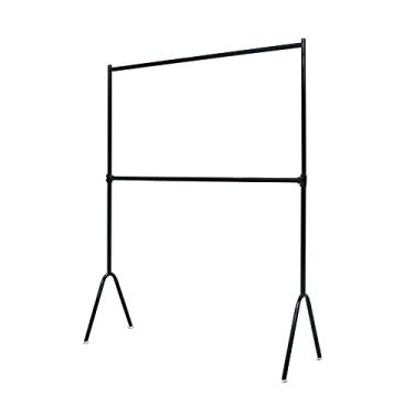 Imagem de LULUMAIC Suporte para roupas, gancho de ferro de camada dupla, escorredor de chão preto, 150 x 160 cm