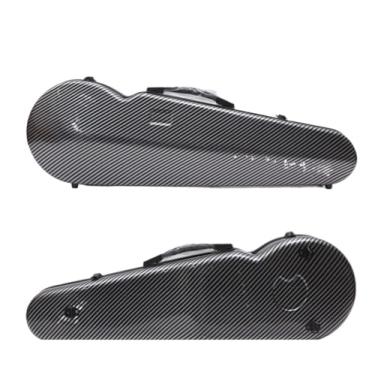 Imagem de Estojo De Violino De Fibra De Carbono Leve À Prova De Choque Resistente À Pressão Estojo Especial Anti-queda Estojo para instrumento de violino(Black)