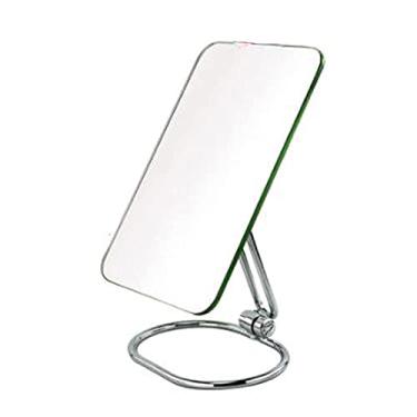 Imagem de Espelho de maquiagem portátil dobrável montado na parede espelho de vestir princesa HD espelho de mesa