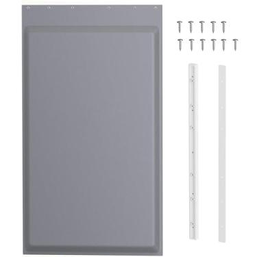 Imagem de 1 peça de aba grande com isolamento térmico para ambientes extremos com braçadeira de suporte, placa traseira e parafusos – compatível apenas com portas PetSafe Freedom Doggie Doors