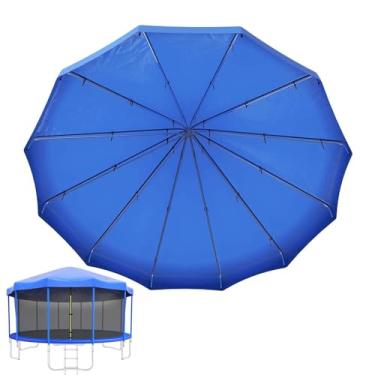 Imagem de HYUIO Cobertura de sombra de tenda de dossel de trampolim para 6 trampolins de 5 pés para teto de guarda-sol para esportes ao ar livre sol chuva neve